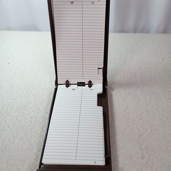 Vintage Ketcham & McDougall Address Phone Index Brown Desk Rolodex 1960s - Picture 10 of 11